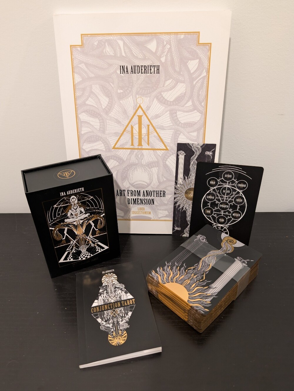 Conjunction Tarot Deck By Ina Auderieth with Signed Numbered Art Book